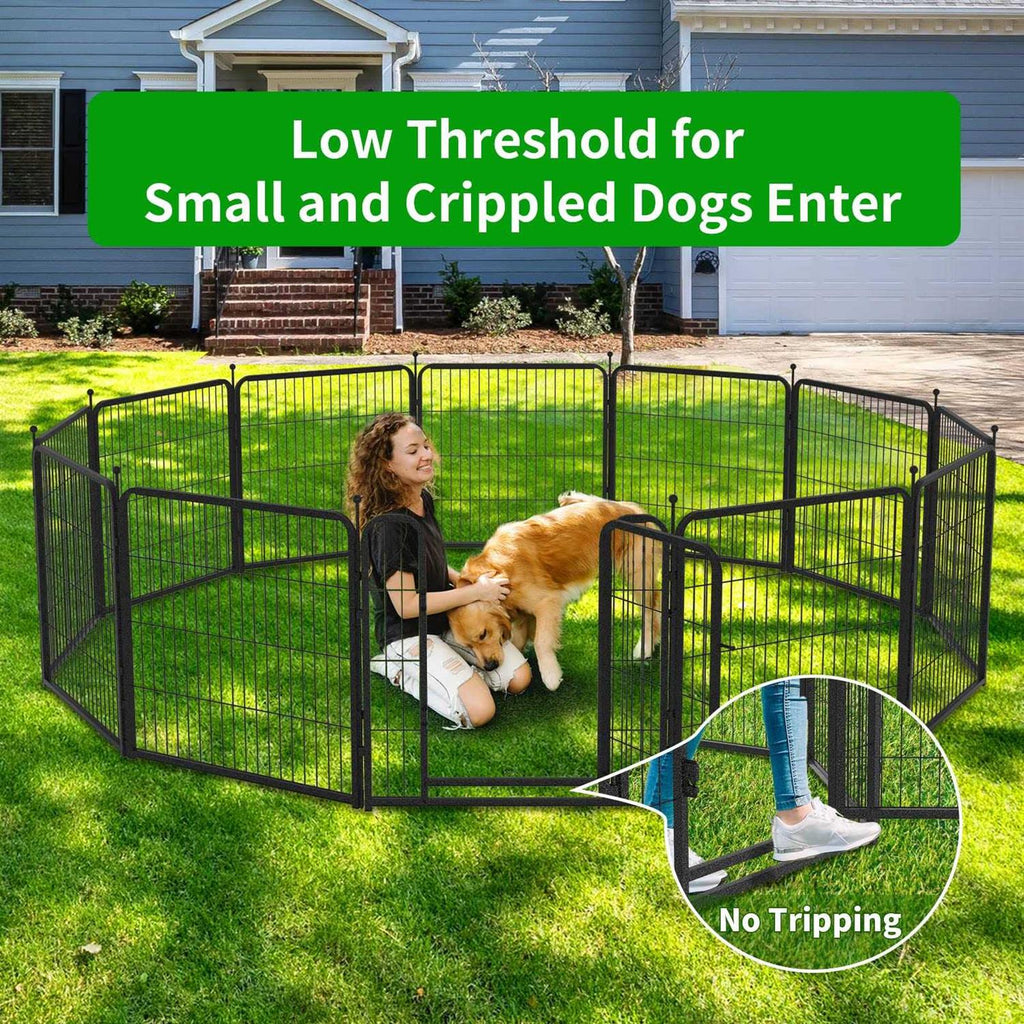 Heavy Duty Anti-Rust Dog Playpen with Doors D773631
