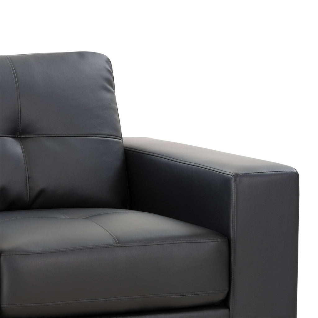 Tufted Bonded Leather Club Chair W38616