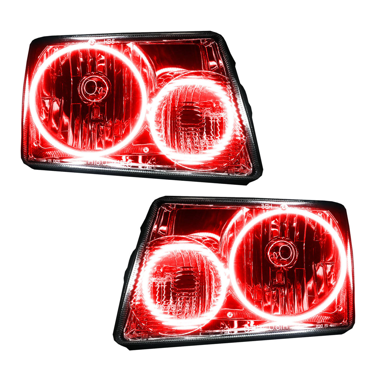 Red Halo Headlights for Ford Ranger C4447