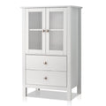 White Free Standing Bathroom Cabinet with Drawer and Shelf Z9640