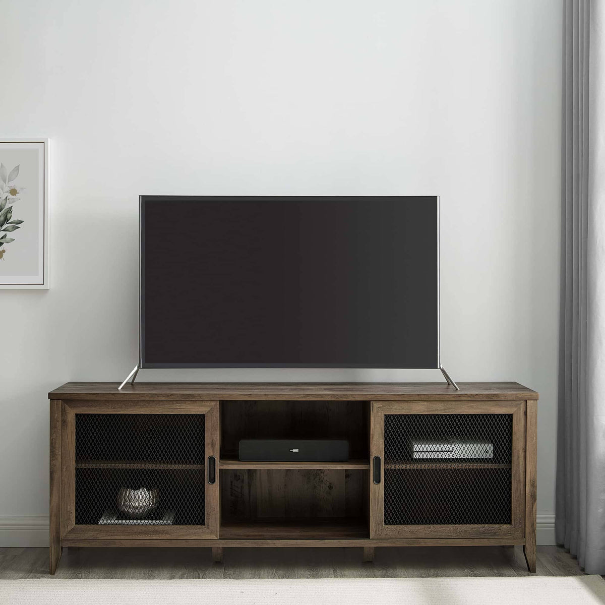Industrial Sliding Mesh Door TV Console D58800