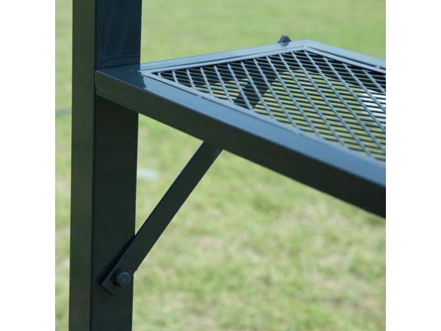 Brown BBQ Grill Gazebo Barbecue Canopy Tent with Air Vent L42303