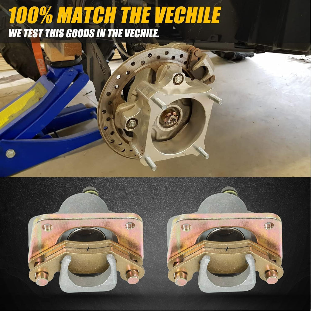 Rear Left & Right Brake Caliper Assembly Pack of 2 F4537