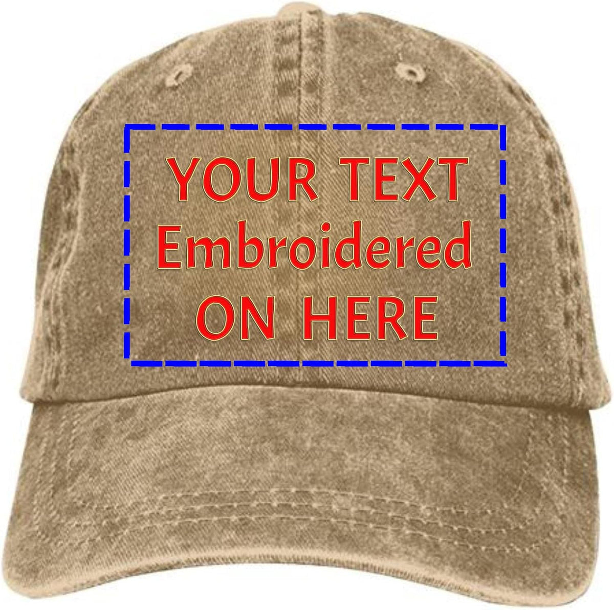 Embroidered Dad Hat with Strap Closure U830