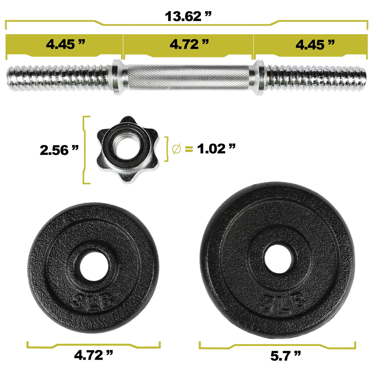 40lb Adjustable Dumbbell Set H4748