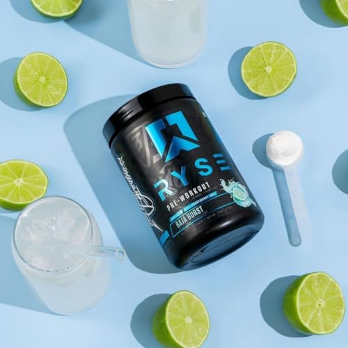 25 Servings Pre Workout with Caffeine (Baja Burst) A9808