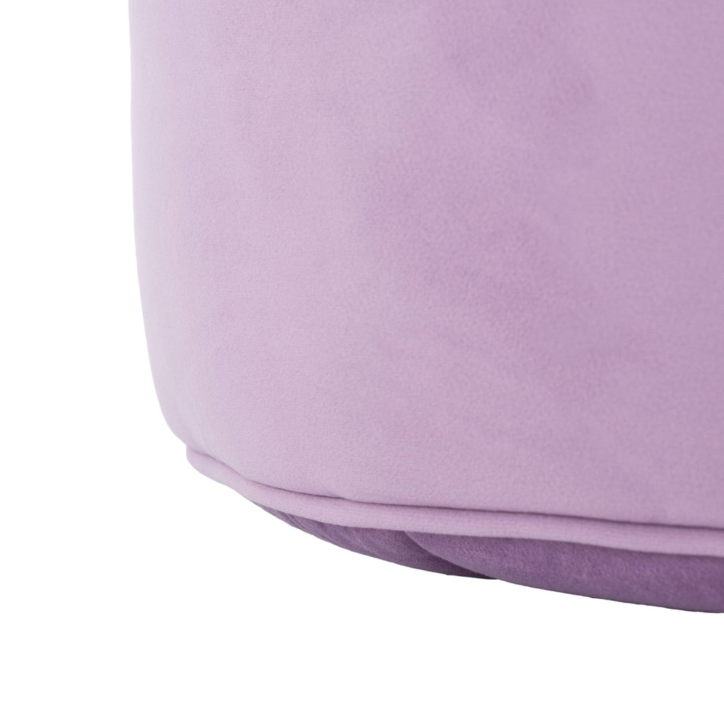 Lilac Cylinder Ottoman A53355