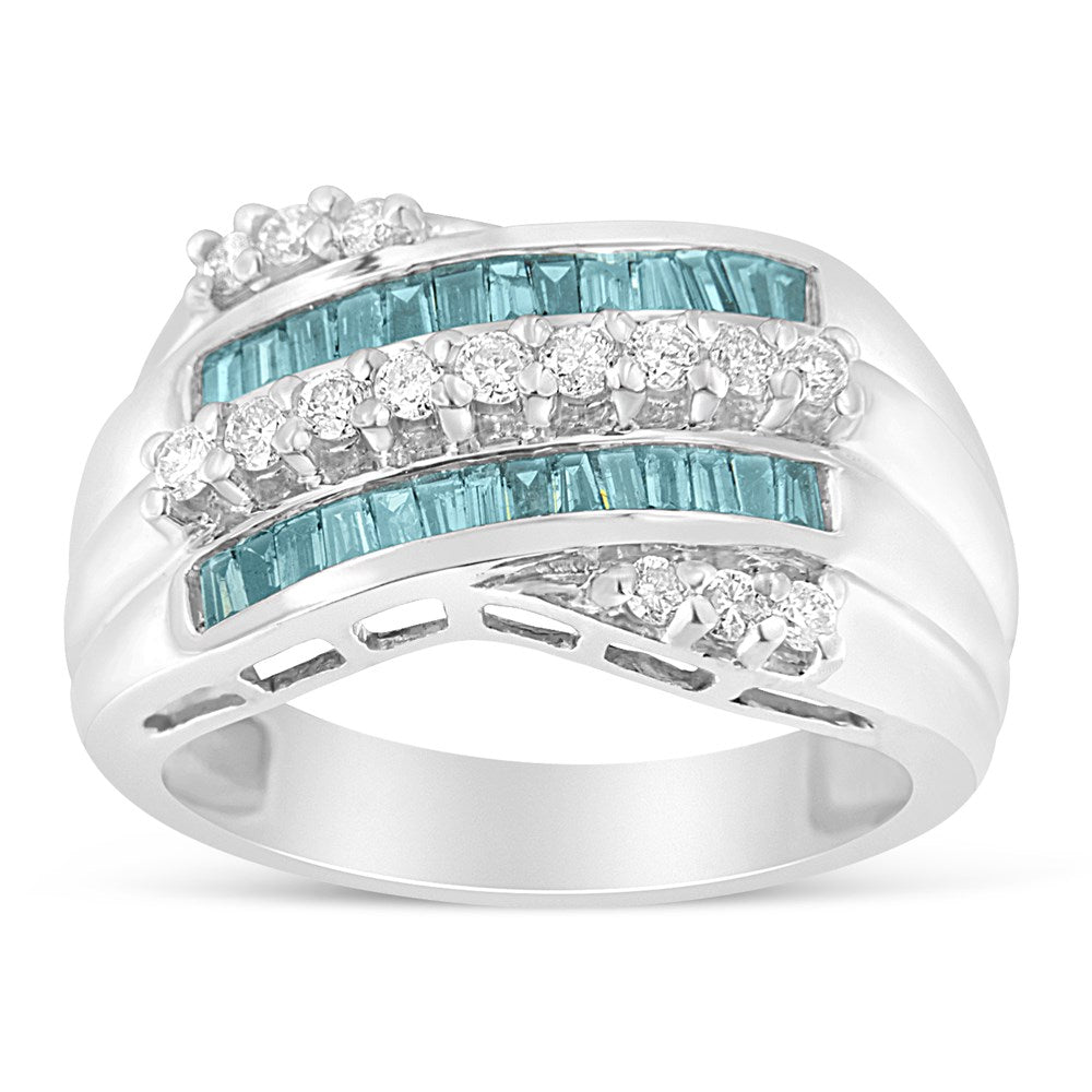 14k White Gold Diamond Band Ring X416264