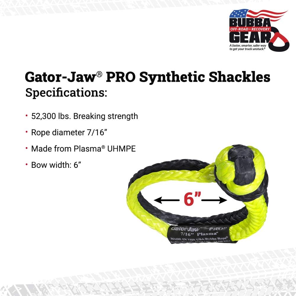 Green Pack of 2 Synthetic Tow Shackle G46848
