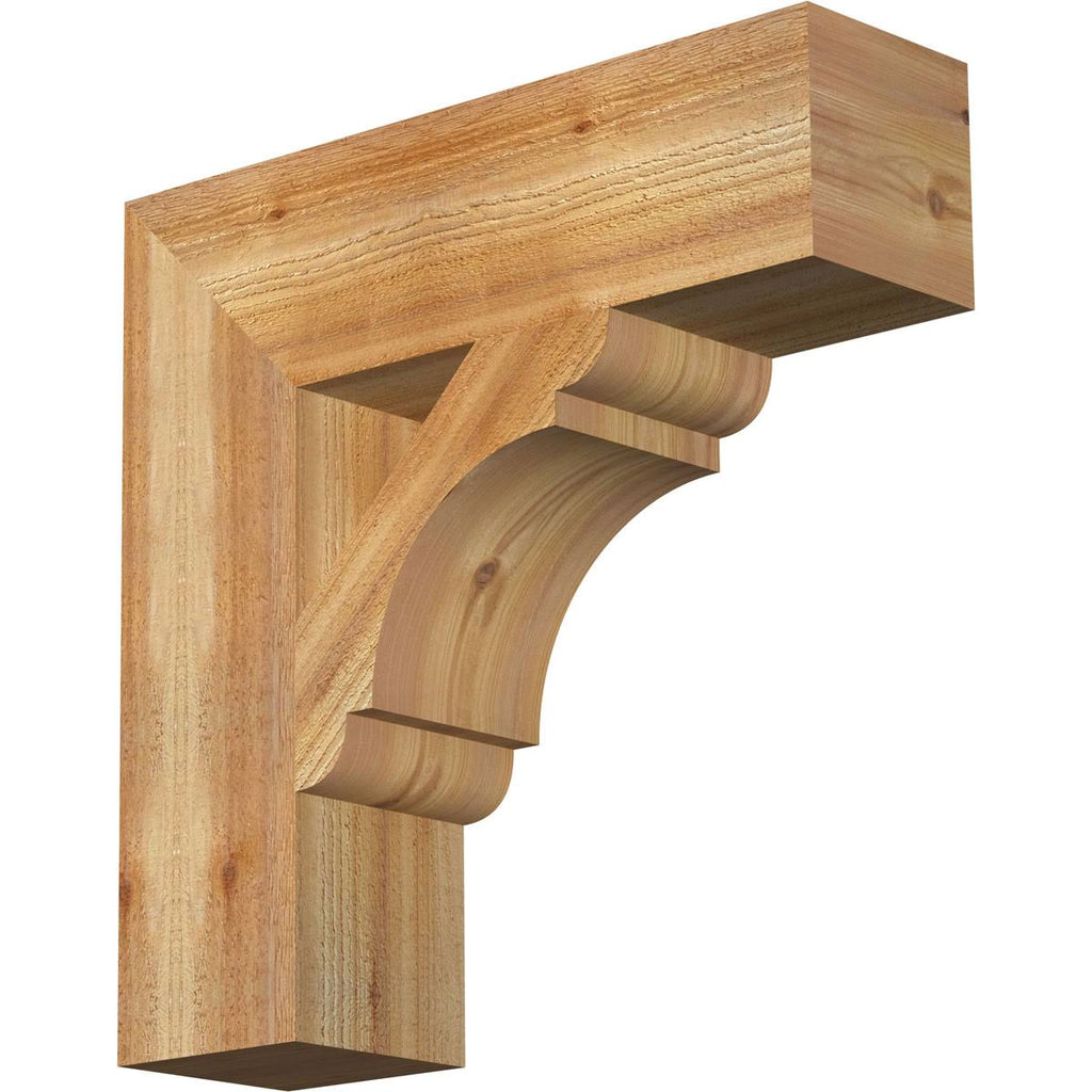 6x22W x 22x22D x 22x22H Western Red Cedar Bracket W612