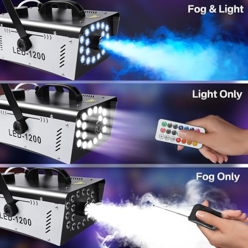 1200W Fog Machine with 18 Lights G4016