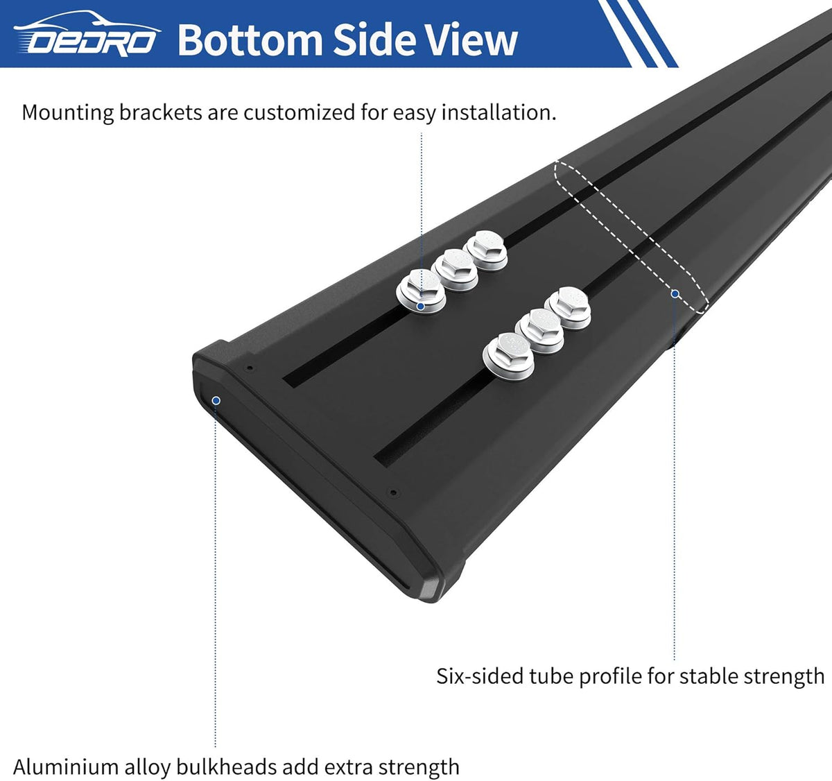 6.5 Running Boards Side Step Nerf Bars U891
