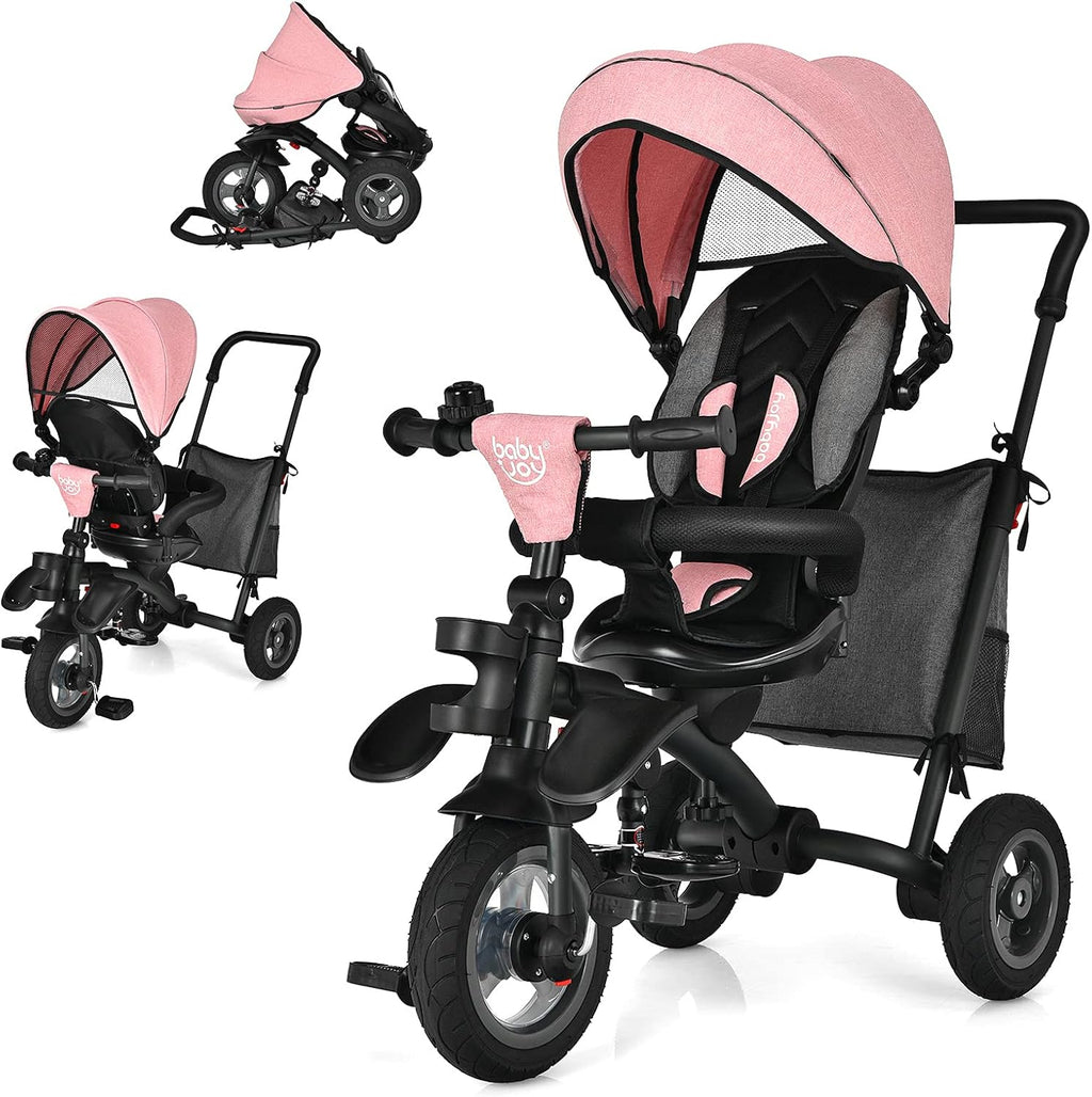 7 in 1 Folding Toddler Tricycle with Canopy Q1861