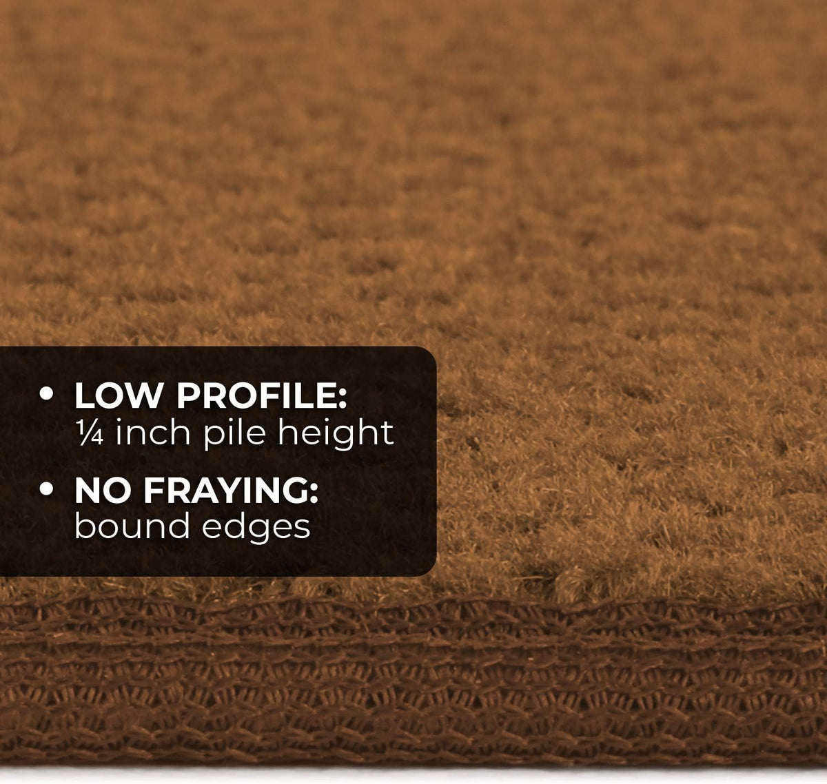 Skid-Resistant Carpet Runner Toffee Brown 8 Feet X 27 Inches A254