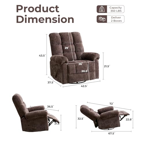 Beige Oversized Power Lift Recliner Chair with Massage and Heat I51673