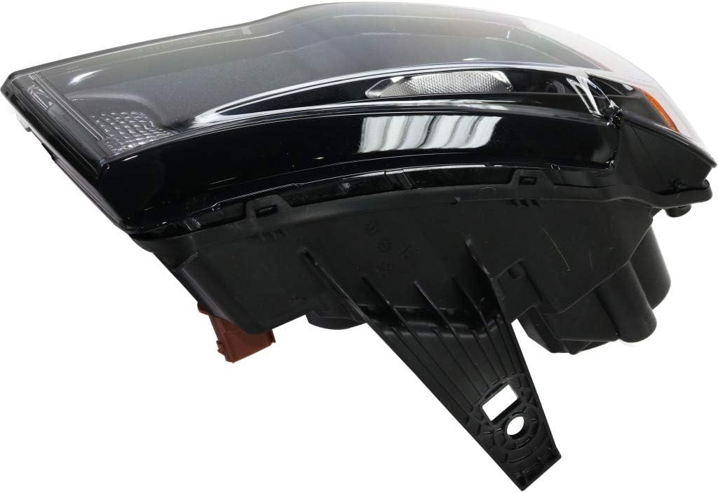 Jeep Grand Cherokee Passenger Side Black Bezel Halogen Headlight Assembly N82213