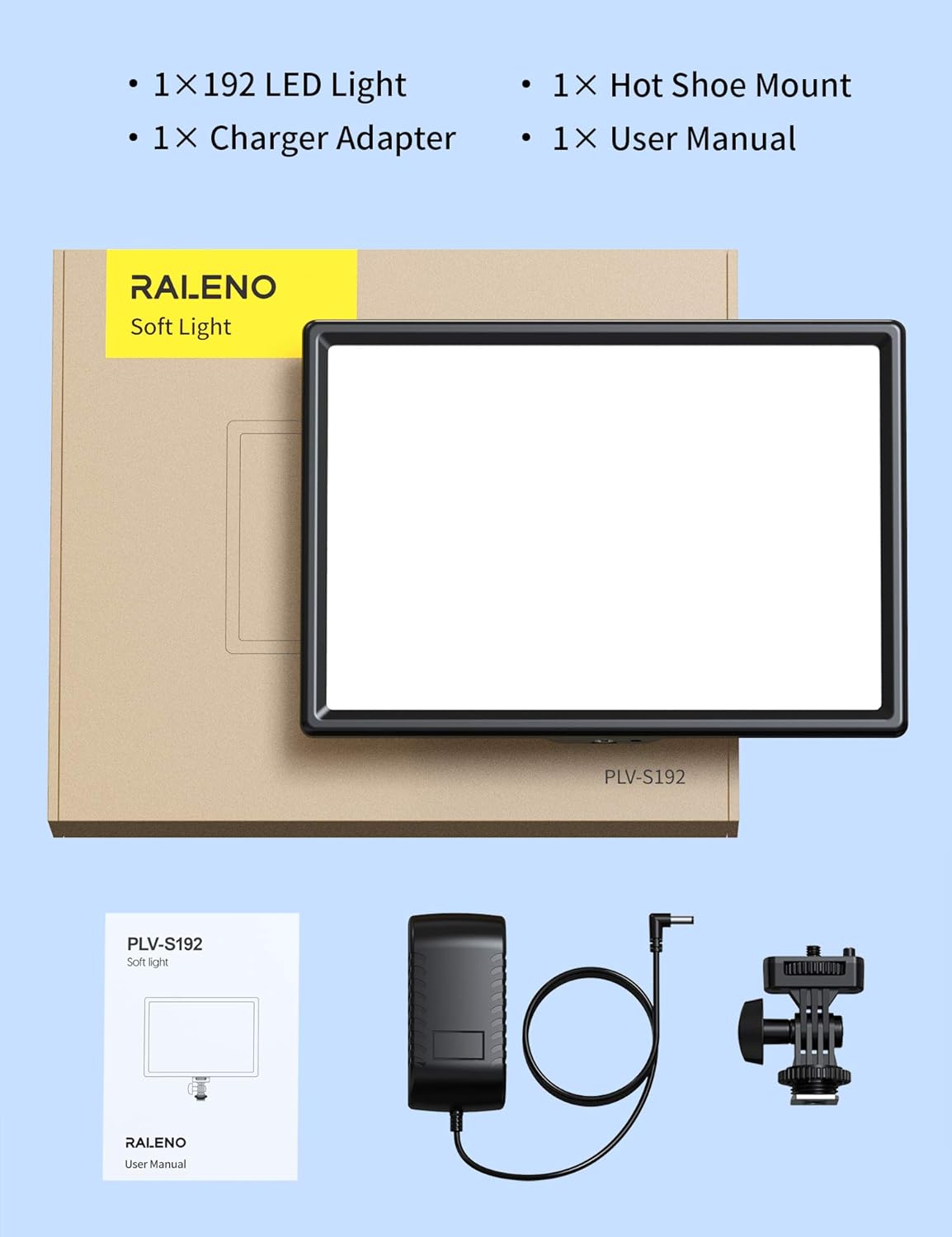 LED Video Soft Light Panel with Adjustable Brightness and Color Temperature J5785
