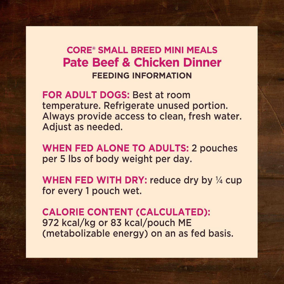 Grain Free Small Breed Wet Dog Food V29189