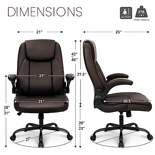 Ergonomic High Back Office Chair with Flip-up Arms E274545