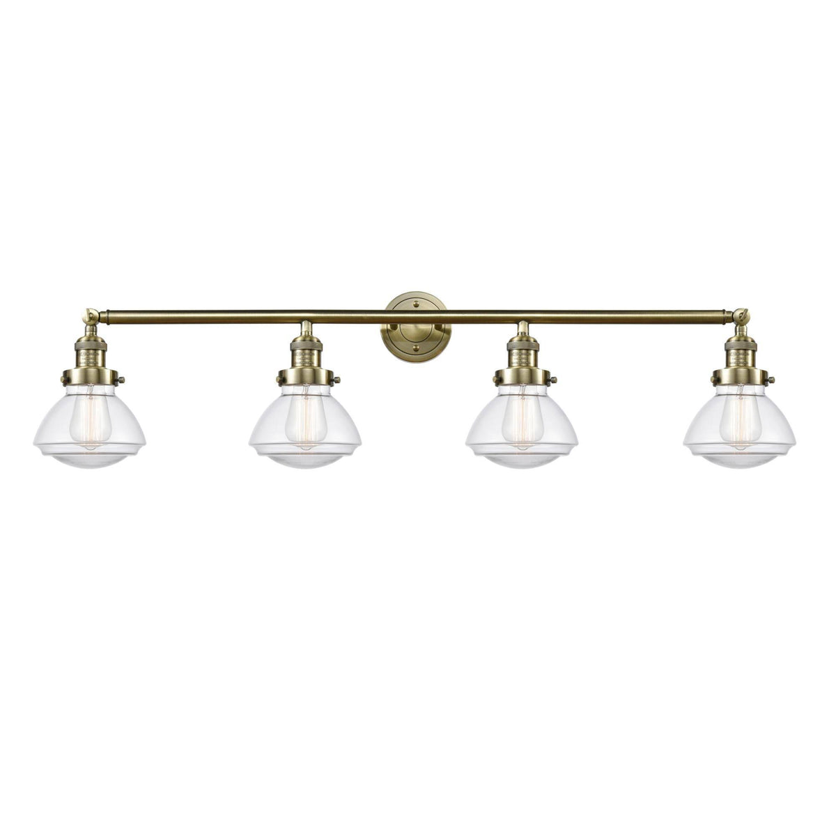 3-Light Vanity Light Matte White Brushed Brass G809