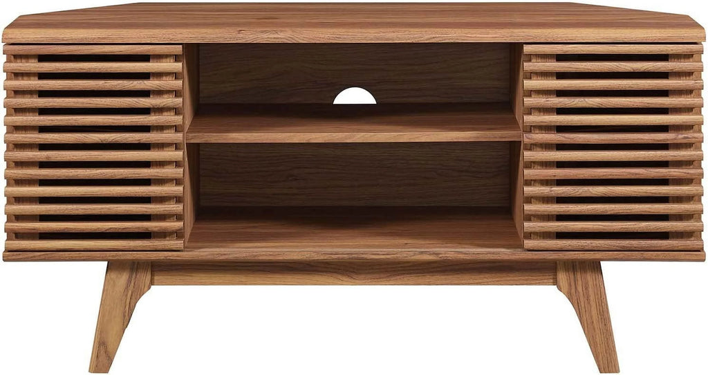 Mid-Century Modern Corner TV Stand V898