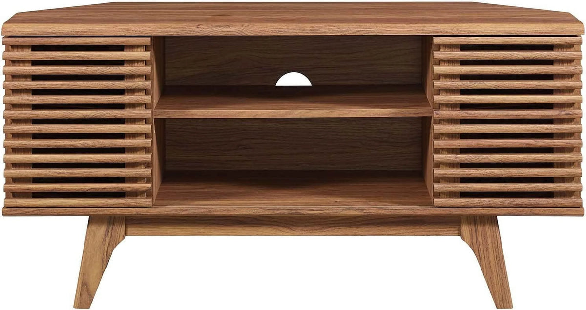 Mid-Century Modern Corner TV Stand V898