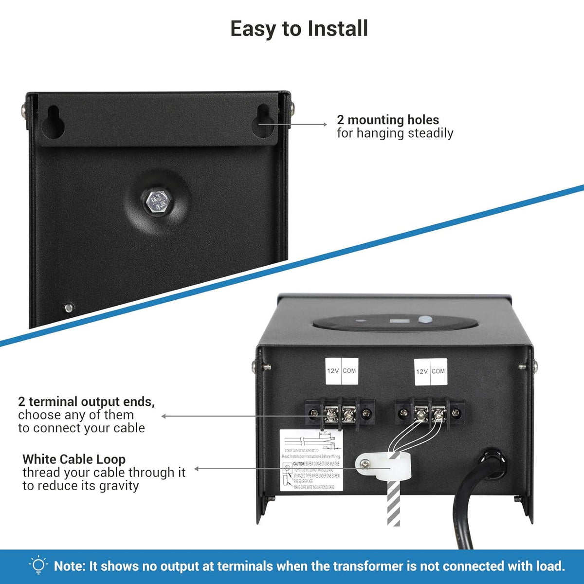 200W Outdoor Low Voltage Transformer with Timer and Photocell Sensor Z956