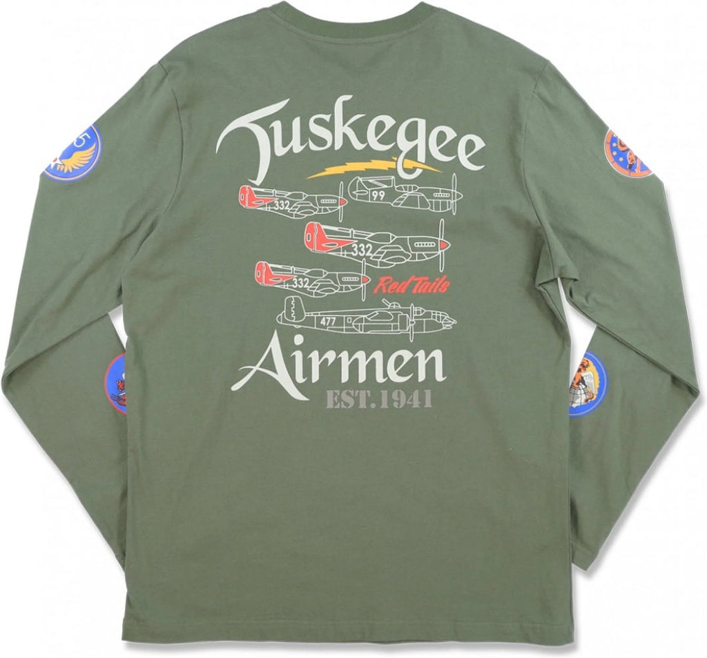 Mens Long Sleeve Tee Green M P786881