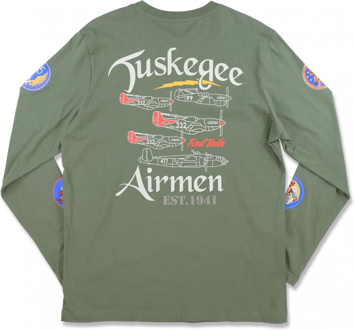 Mens Long Sleeve Tee Green M P786881