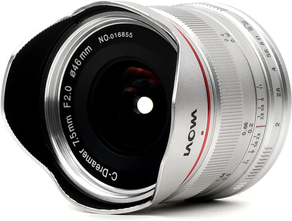 7.5mm f/2 Lens for Micro Four Thirds Mount, Silver P405248