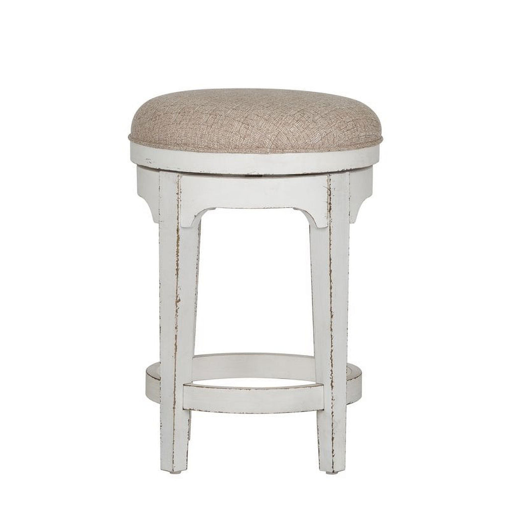 Antique White Console Swivel Stool Set M935281