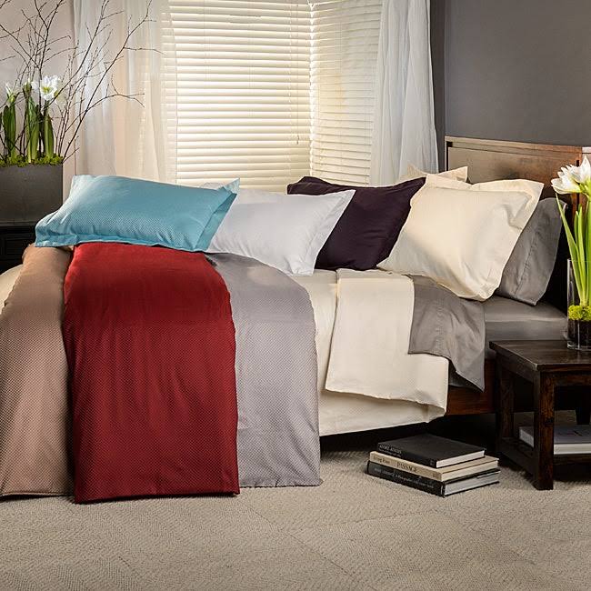 King Teal Cotton Blend Duvet Cover Set S813