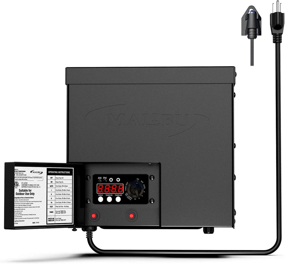 200 Watt Low Voltage Landscape Lighting Transformer Y431