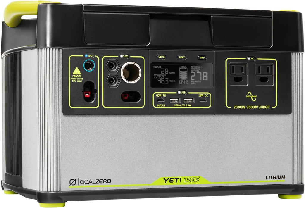 Portable Power Station 1516Wh Lithium Battery 2000 Watt J47640