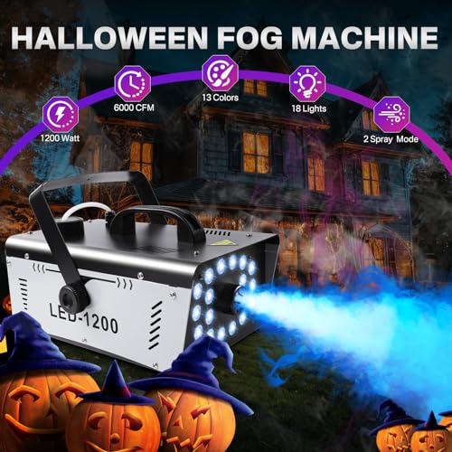 1200W Fog Machine with 18 Lights G4016