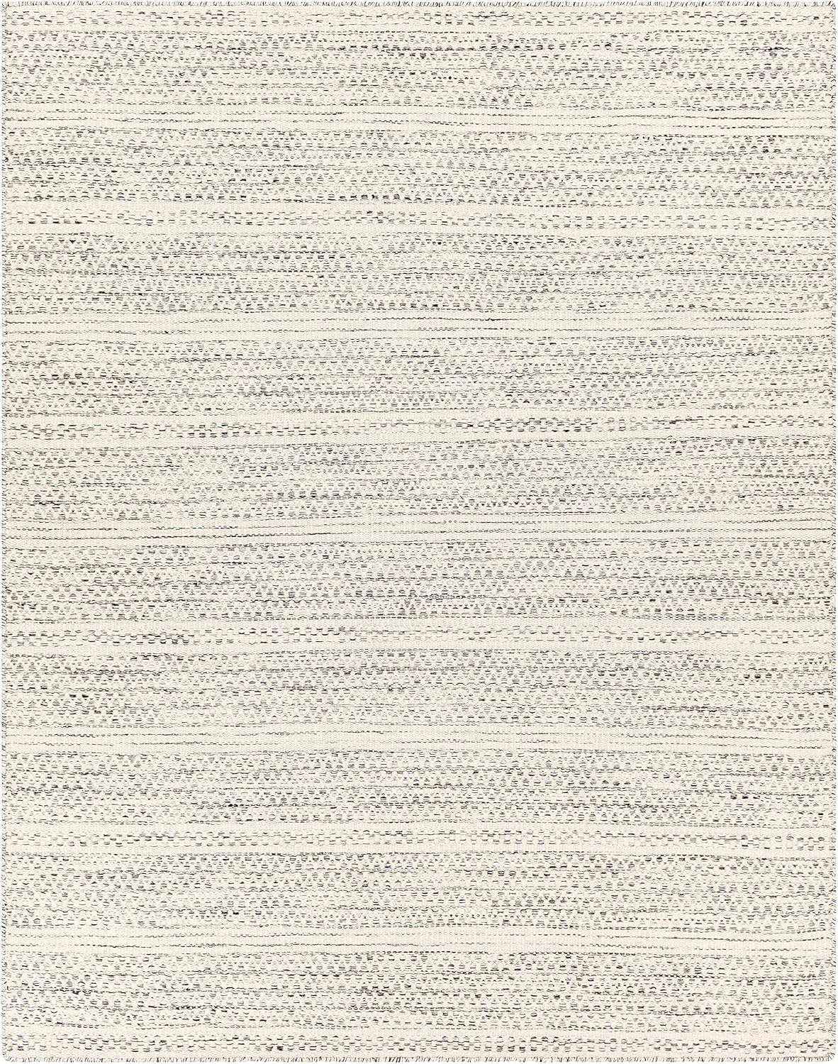 Natural Fiber Wool Area Rug - Black, Cream, Beige - 8'10" x 12' K46258