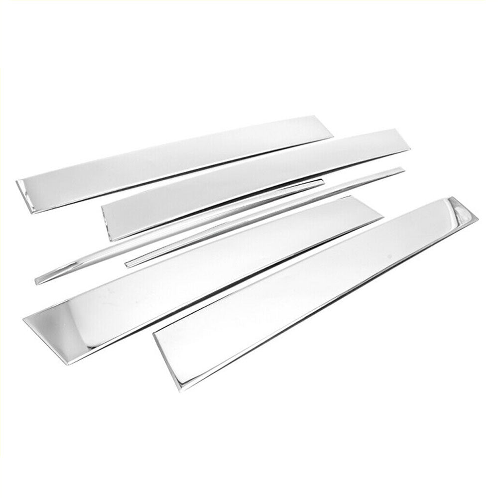 6pcs Chrome Stainless Steel Pillar Post Trims F281832