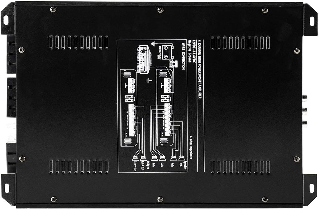 2000W 4 Channel Car Audio Amplifier J6658