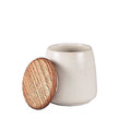 Stoneware Jar With Lid 16.5 cm Matt Cream T84395