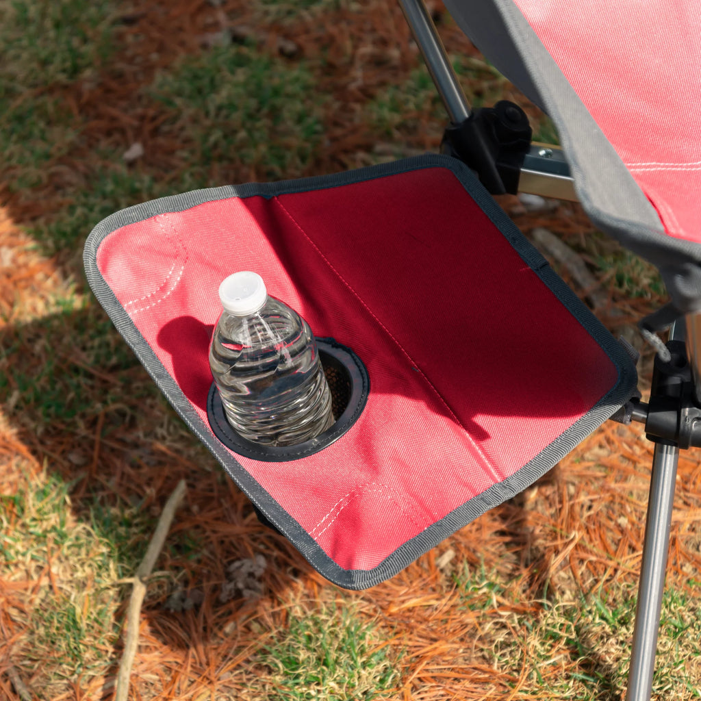 Red and Gray Backpack Camping Chair A8849