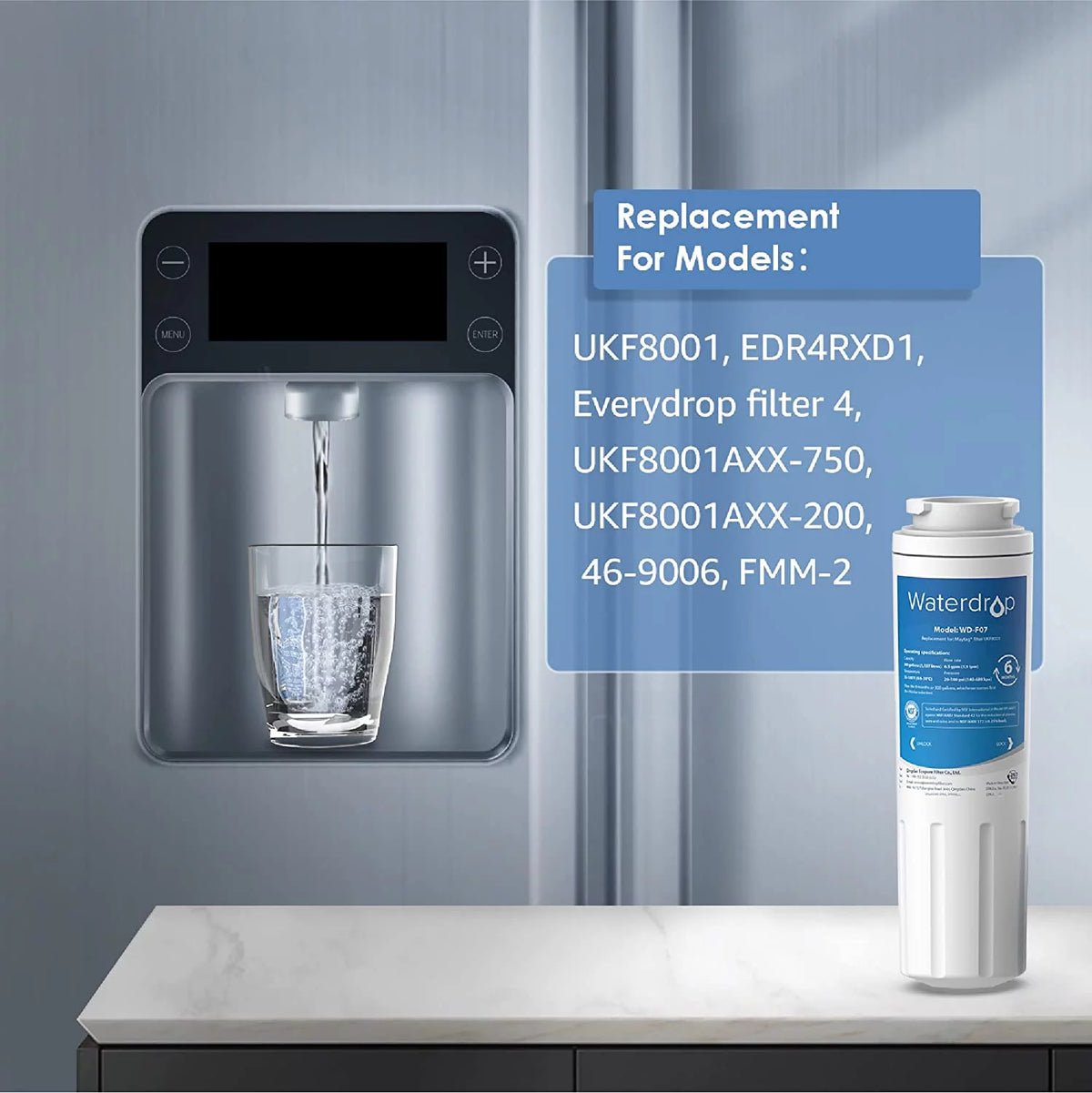 6 Pack Water Filter Replacement R900