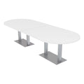 10 Person Racetrack Conference Table with Metal Base F36786
