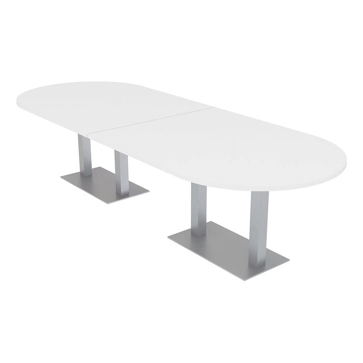 10 Person Racetrack Conference Table with Metal Base F36786