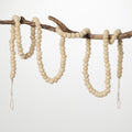 Natural Wool Ball Garland 70"H N13445