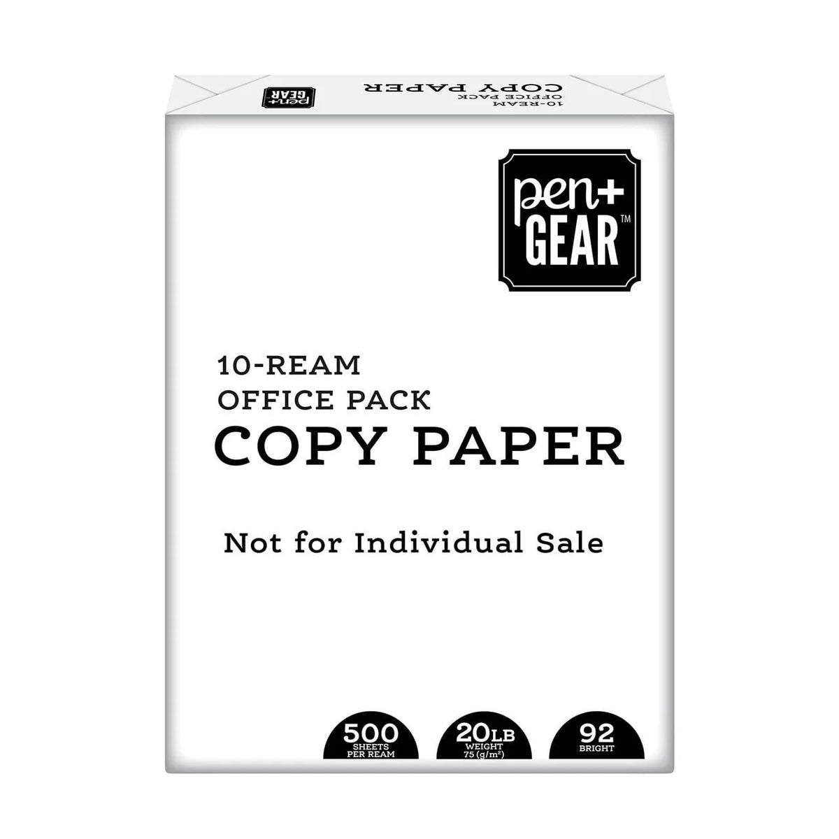 Copy Paper, 8.5 x 11, 92 Bright White, 20 lb., 10 Ream Case (5,000 Sheets) X999389