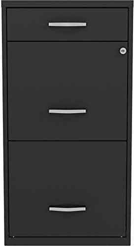 18in Deep 3 Drawer Metal File Cabinet Pearl White Z998787