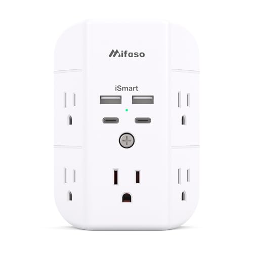 3-Sided Surge Protector Outlet with 4 USB Ports (2 USB C) Z9892