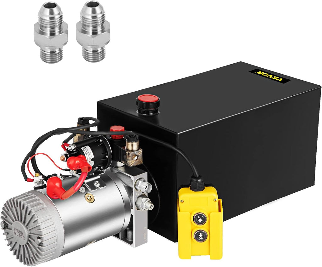 12 Quart Hydraulic Power Unit Single Acting with Steel Reservoir X521