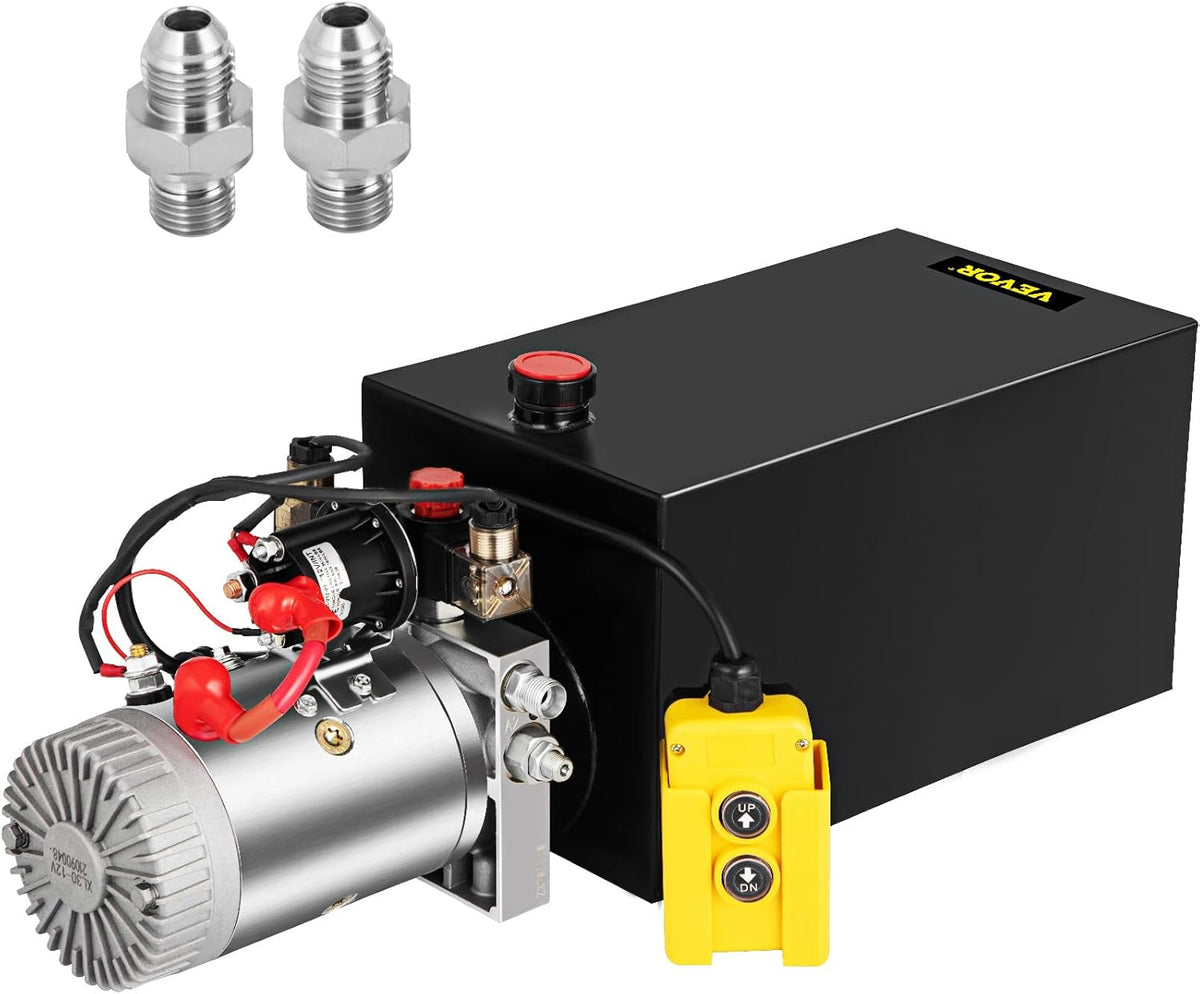 12 Quart Hydraulic Power Unit Single Acting with Steel Reservoir X521