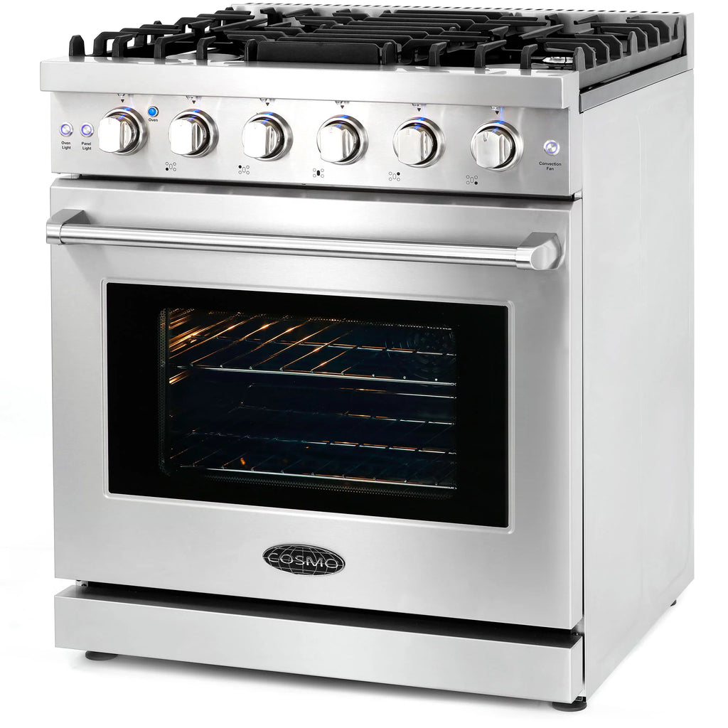 5 Piece Kitchen Appliance Package with Gas Range Dishwasher French Door Refrigerator Wine Refrigerator F134456